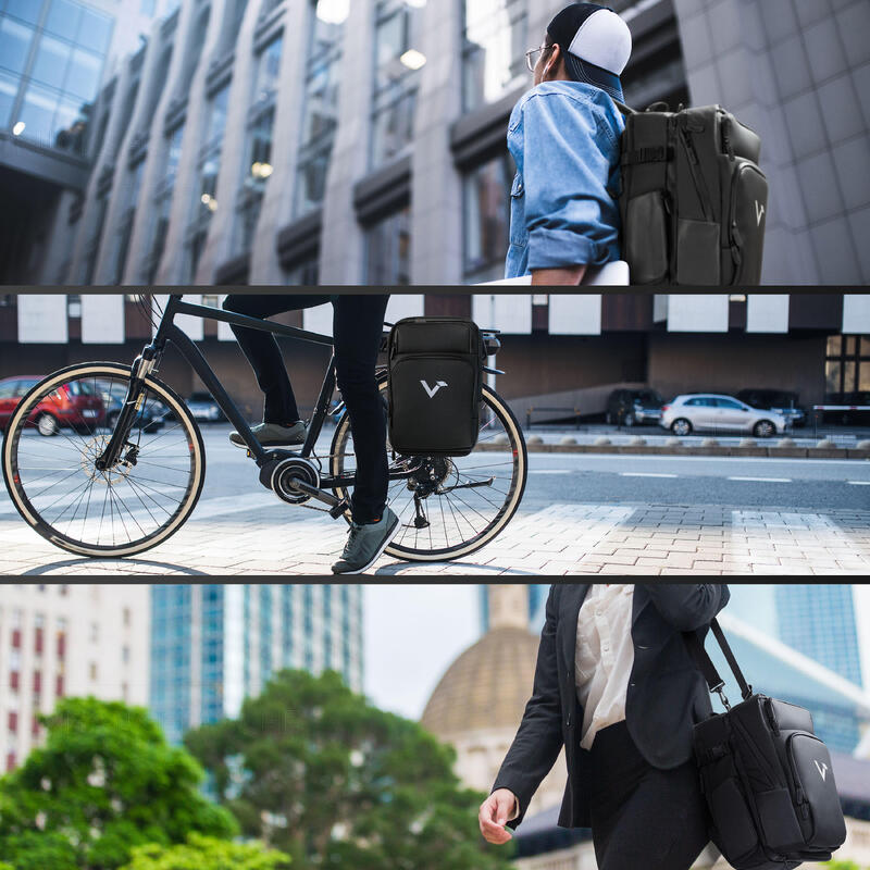 Bolsa bicicleta adecuada como alforjas bicicleta y mochila - ValkBusiness