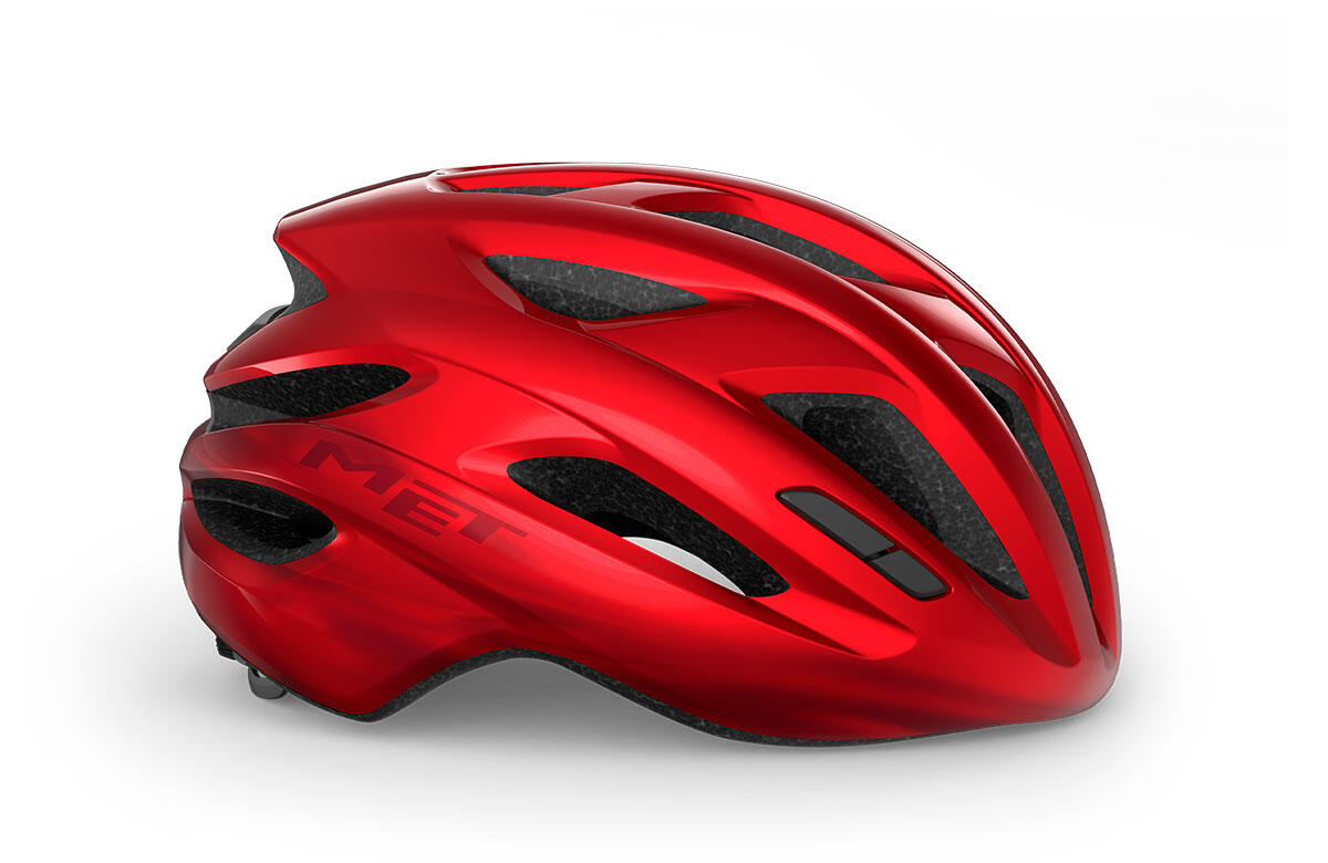 MET Fahrradhelm Idolo In Rot Metallic – XL, Mit Safe-T Sport-Fit System & 17 Belüftungsöffnungen