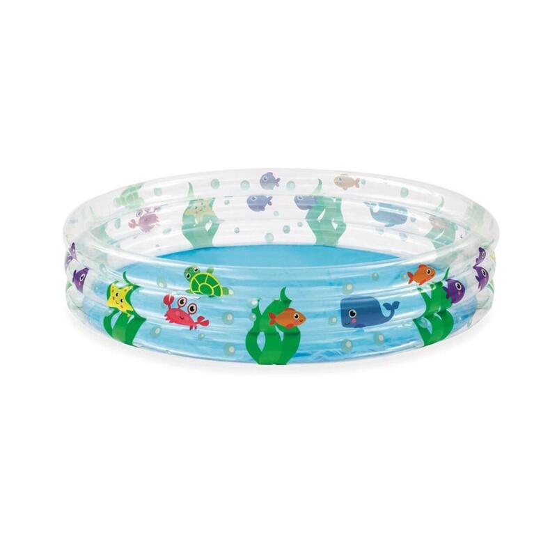 Piscina Hinchable Autoportante Infantil Bestway 152x30 cm Diseño Fondo del Mar R
