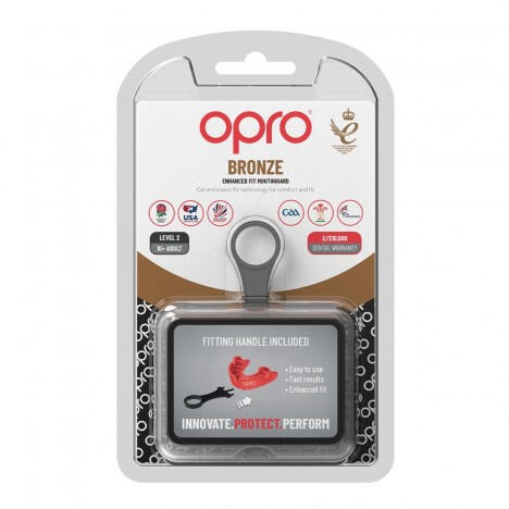 Red Opro Junior Bronze Self-Fit Mouth Guard 2/5