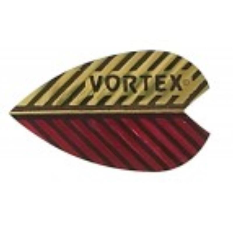 Plumas Vortex Dorada/Roja