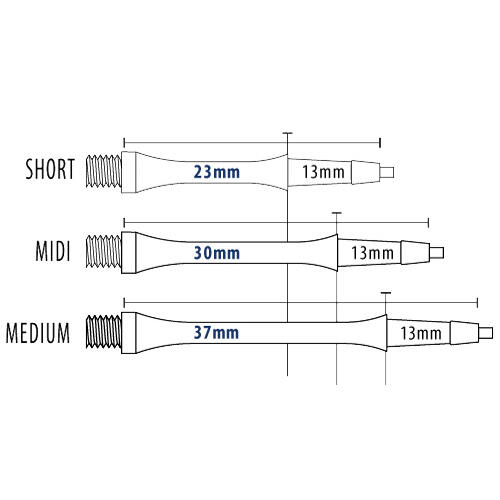 Cañas Harrows Clic Clear Short (23mm)