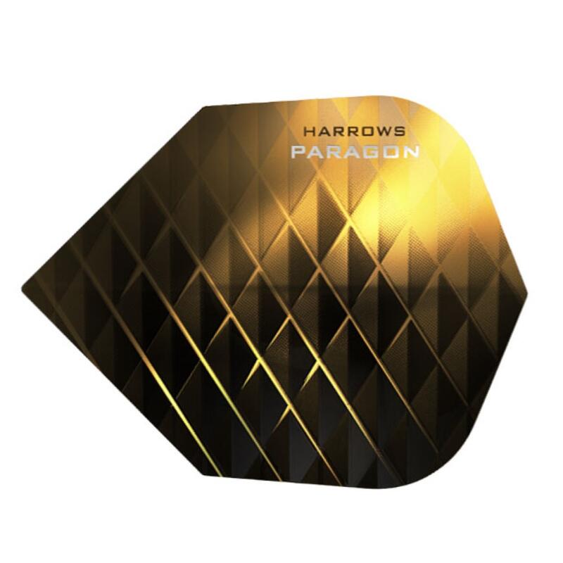 Plumas Harrows Flights Paragon Black Yellow