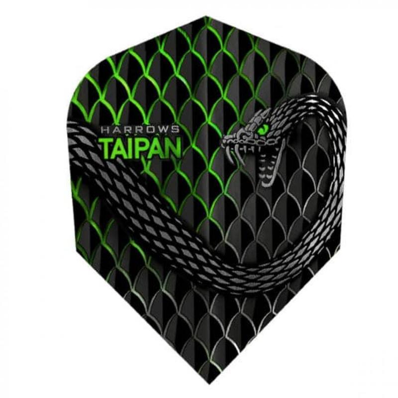 Plumas Dardos Harrows Taipan Verde