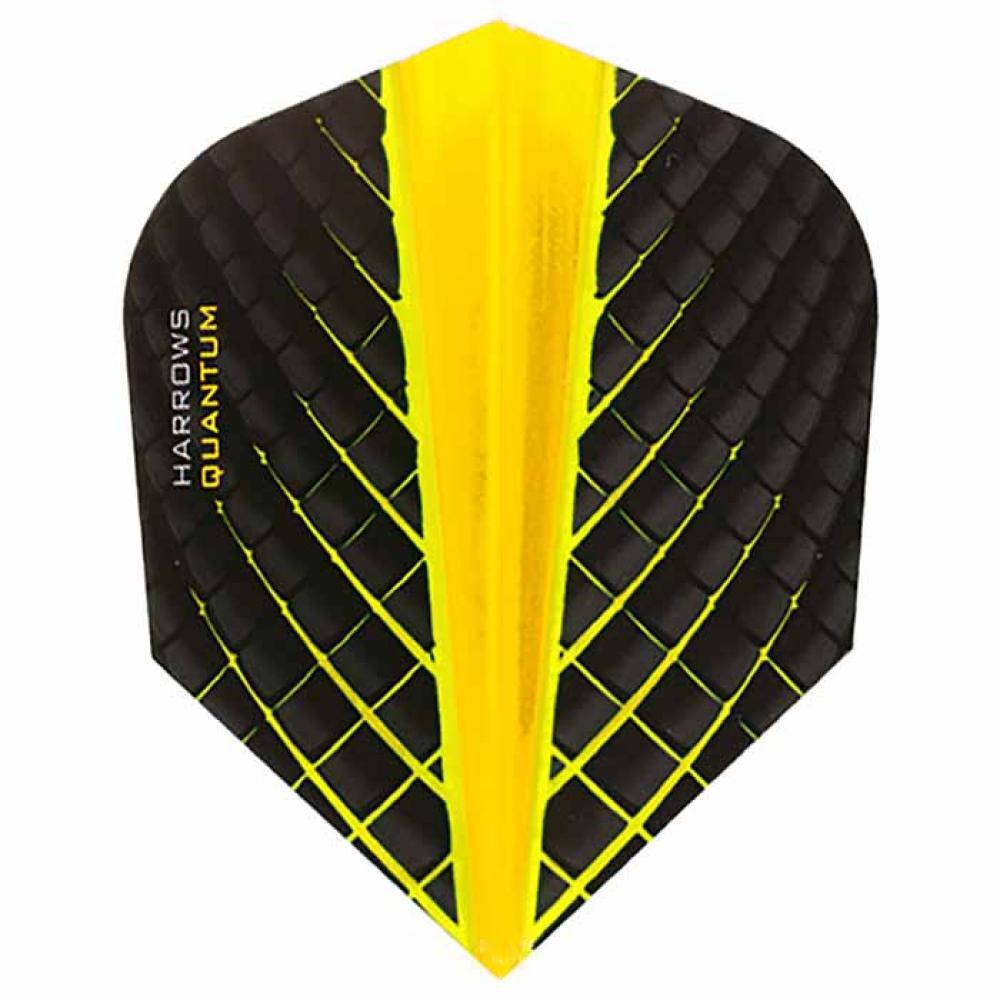 HARROWS Pack 10 Harrows Flights Quantum Yellow Standard