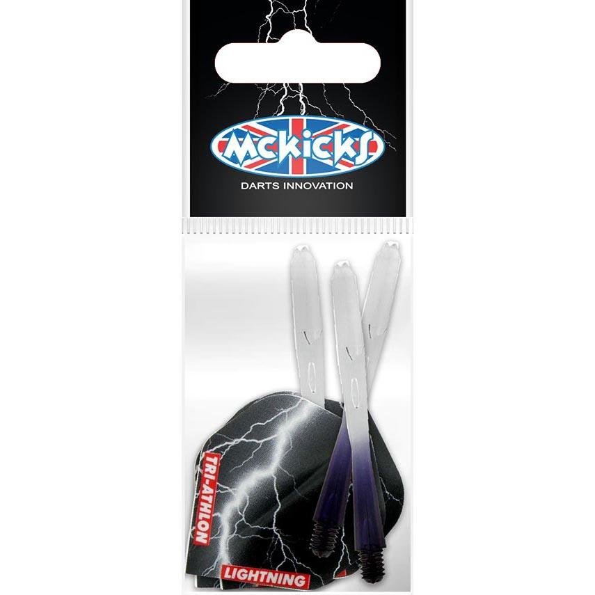 Sistema Cañas + Pluma Mckicks Thunder Lightning Black Flight Shaft Set 2/3