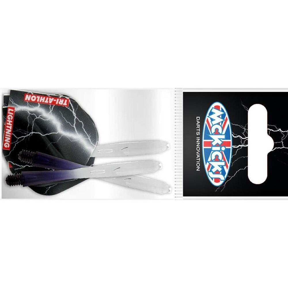 Sistema Cañas + Pluma Mckicks Thunder Lightning Black Flight Shaft Set 3/3