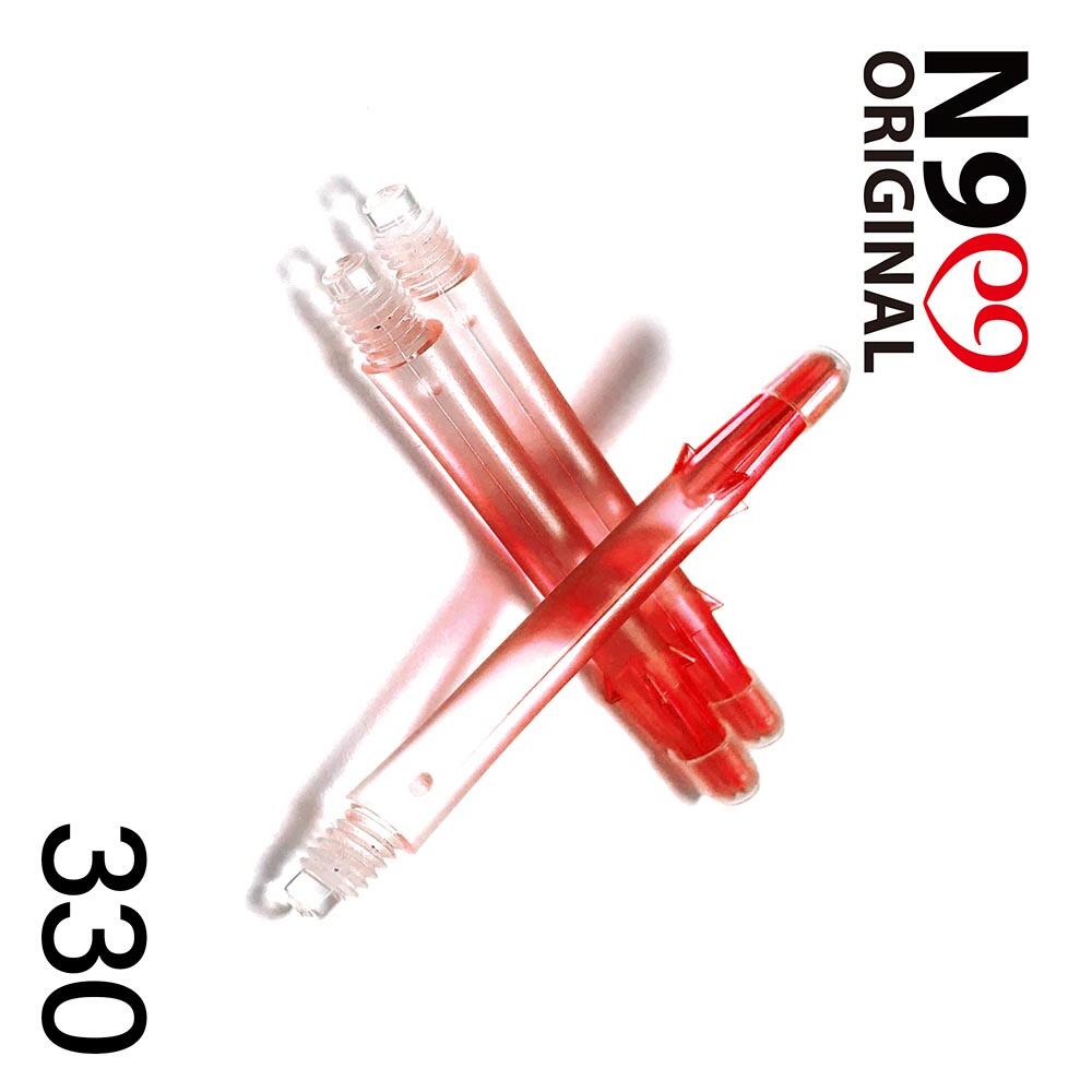 L-Style L Shafts Gradient Clear Apple Red Straight Locked 190 Short 3/3