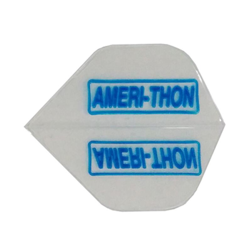 Plumas Amerithon Standard Transparente Logo Azul