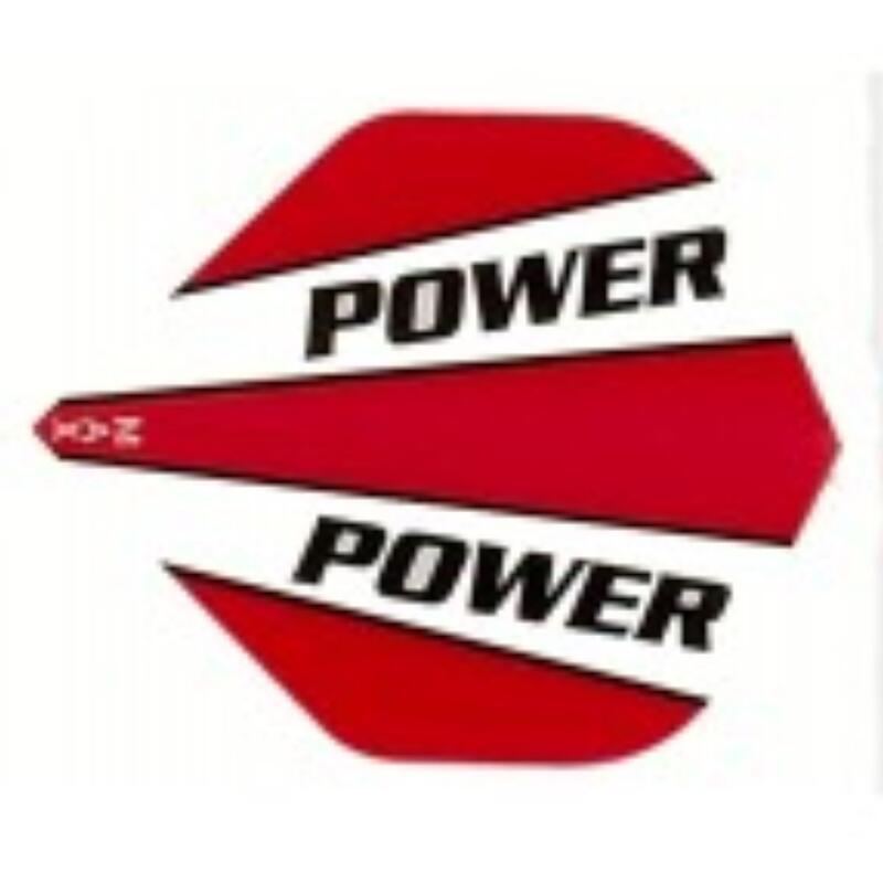 Plumas Power Max Standard Logo Roja/Blanca