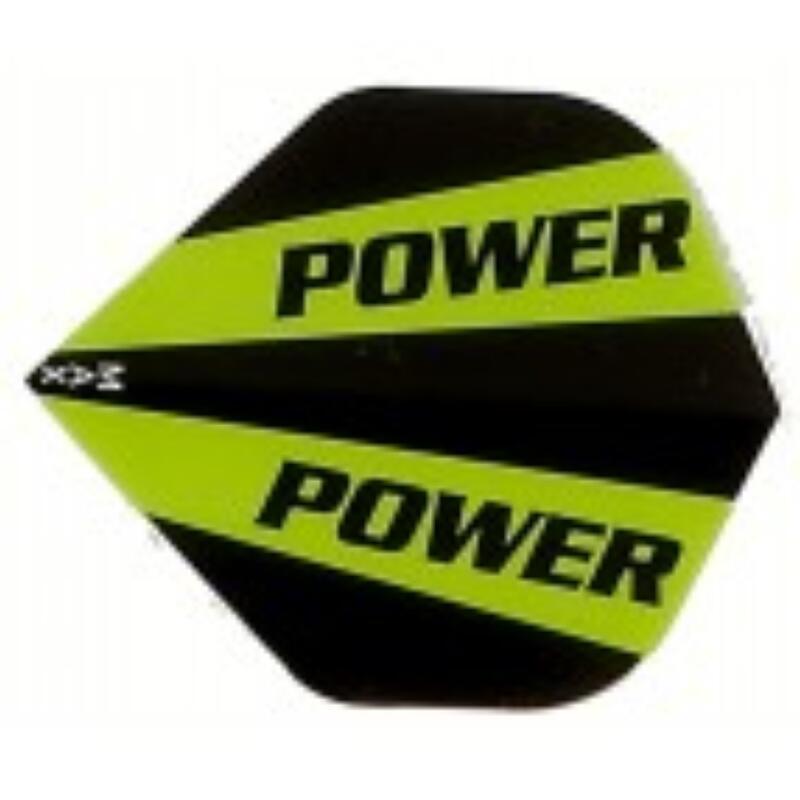 Plumas Power Max Standard Logo Negra/Verde