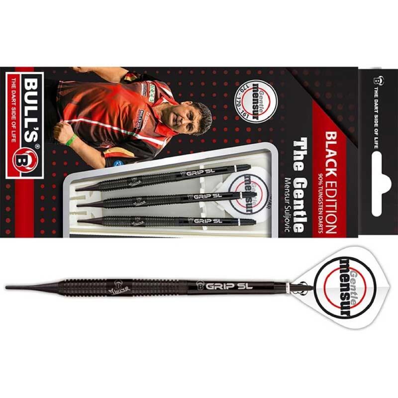 Dardos Bulls DE Champions Mensur Suljovic Black 90% 18g