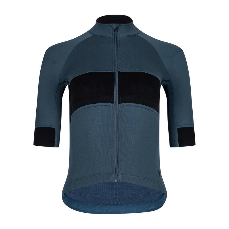 Maglia a manica corta da ciclismo da donna Gravel Blu Orion