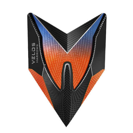 Plumas Harrows Flights Velos Orange Blue