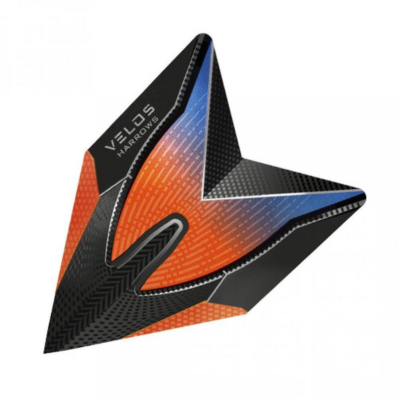 Plumas Harrows Flights Velos Orange Blue