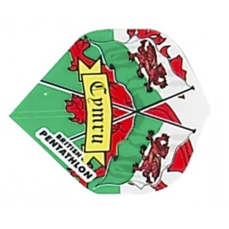 Plumas Pentathlon Standard Bandera Gales