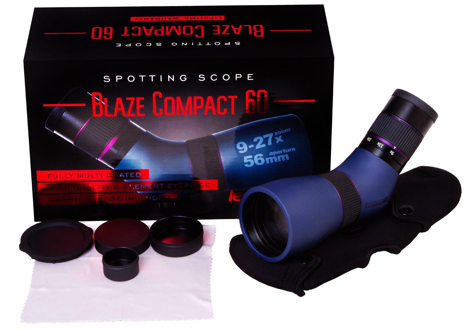 Levenhuk Blaze Compact 60 longue-vue 27x BK-7 Bleu 5/5