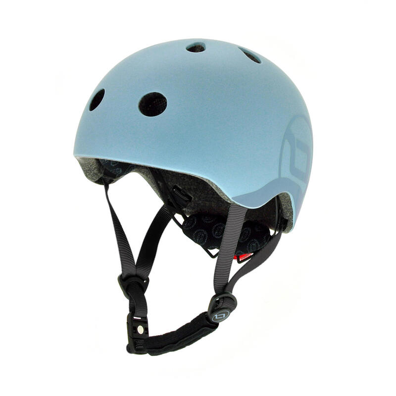 Kask dla dzieci Scootandride  S-M dla dzieci 3+ Steel