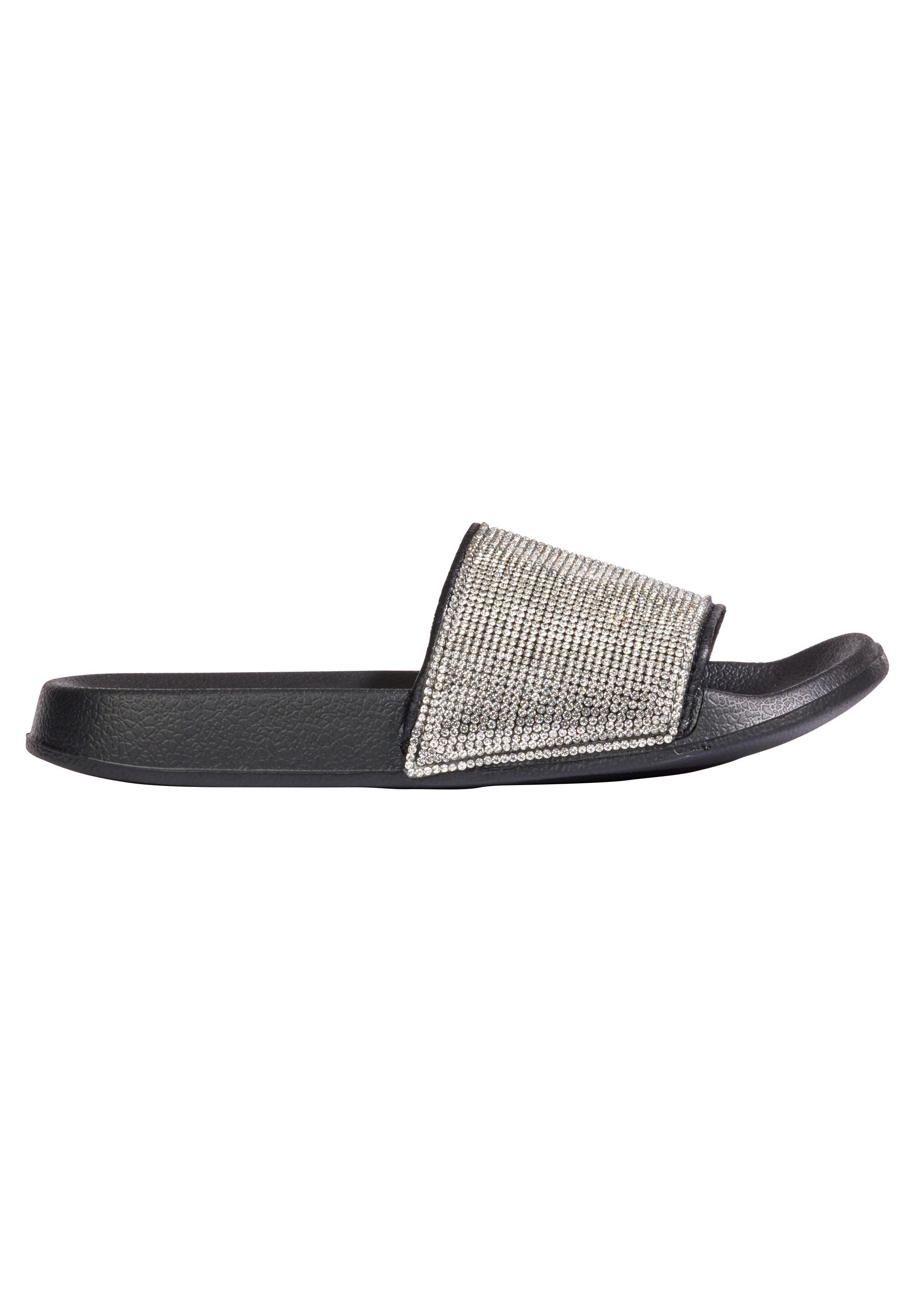 Beco Women's Slides With Rhinestones | Black 3/5
