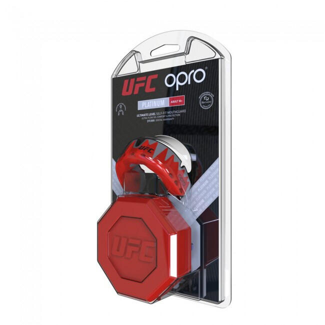 Protector bucal Unisex OPRO Platinum Black Metal/Red 2/2