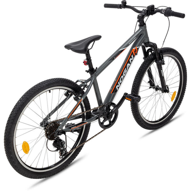 Nogan Gravel PRO Kinder Mountainbike - 24 inch - Graphite Grey