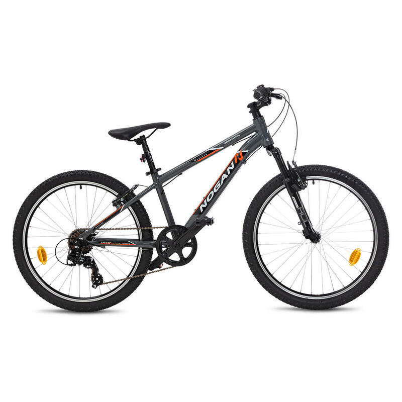 Nogan Gravel PRO Kinder Mountainbike - 24 inch - Graphite Grey