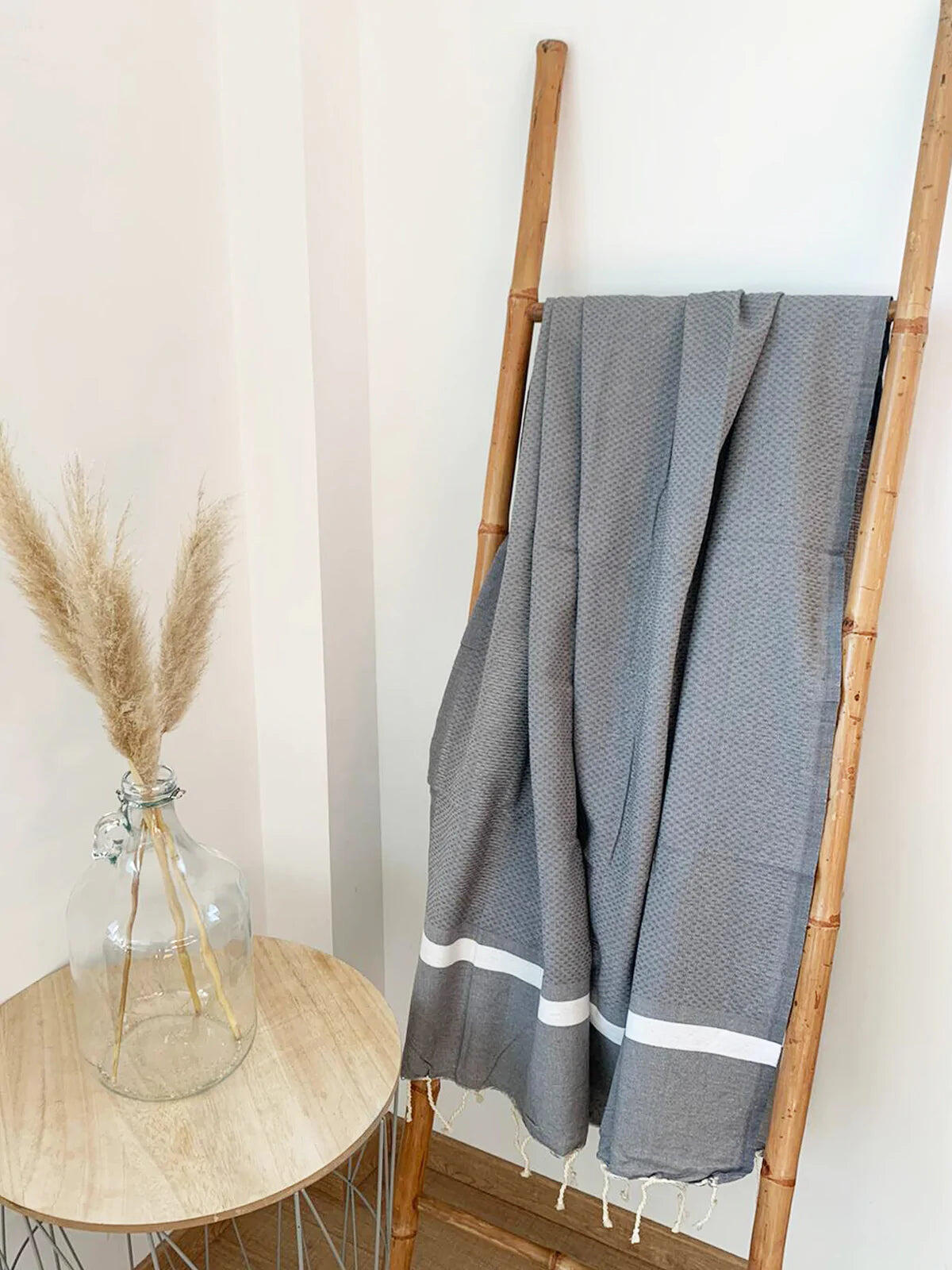 Fouta tradicional - Melissa XL Grey - 200x200 cm  - 190 g/m² 2/3