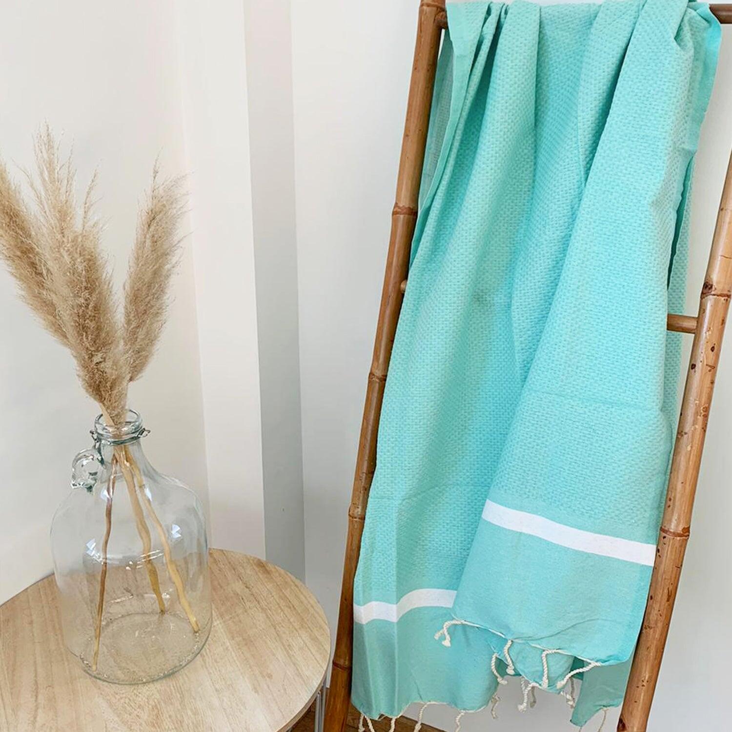 Fouta tradizionale a nido d'ape - Melissa XL Aruba - 200x200 cm  - 190 g/m² 2/3