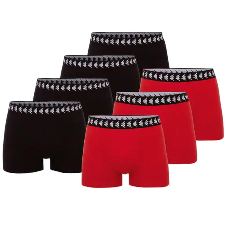 Férfi boxeralsó, Kappa Zid 7pack Boxer Shorts, fekete
