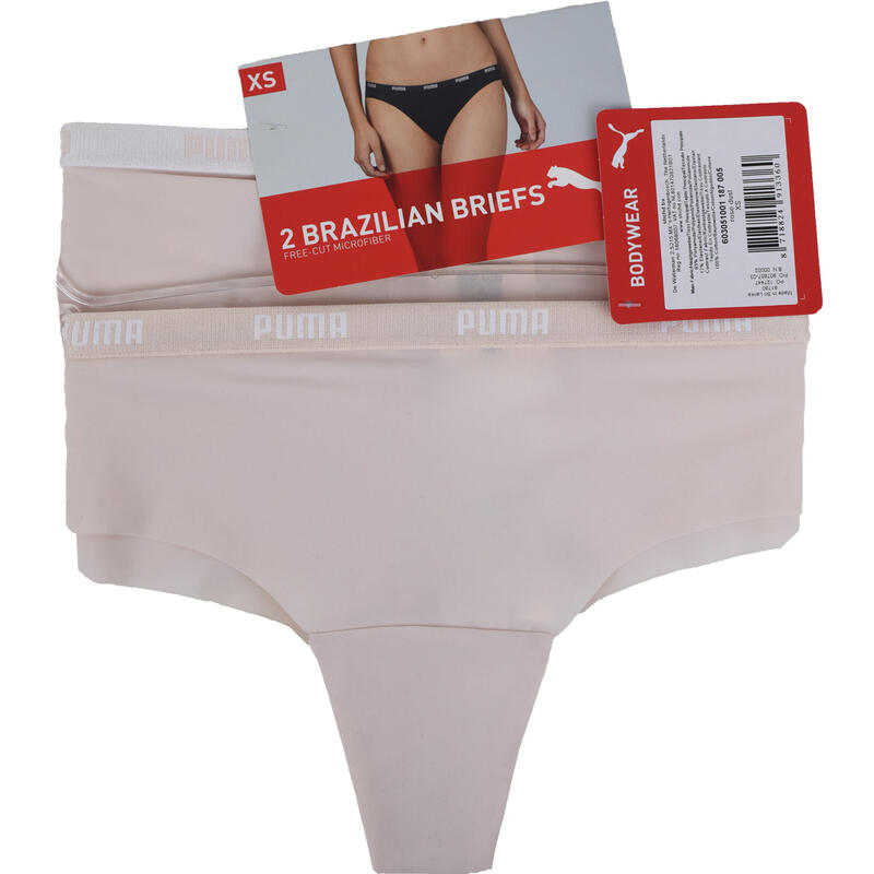 Női bugyi, Puma Brazilian Briefs 2 Pack, rózsaszín