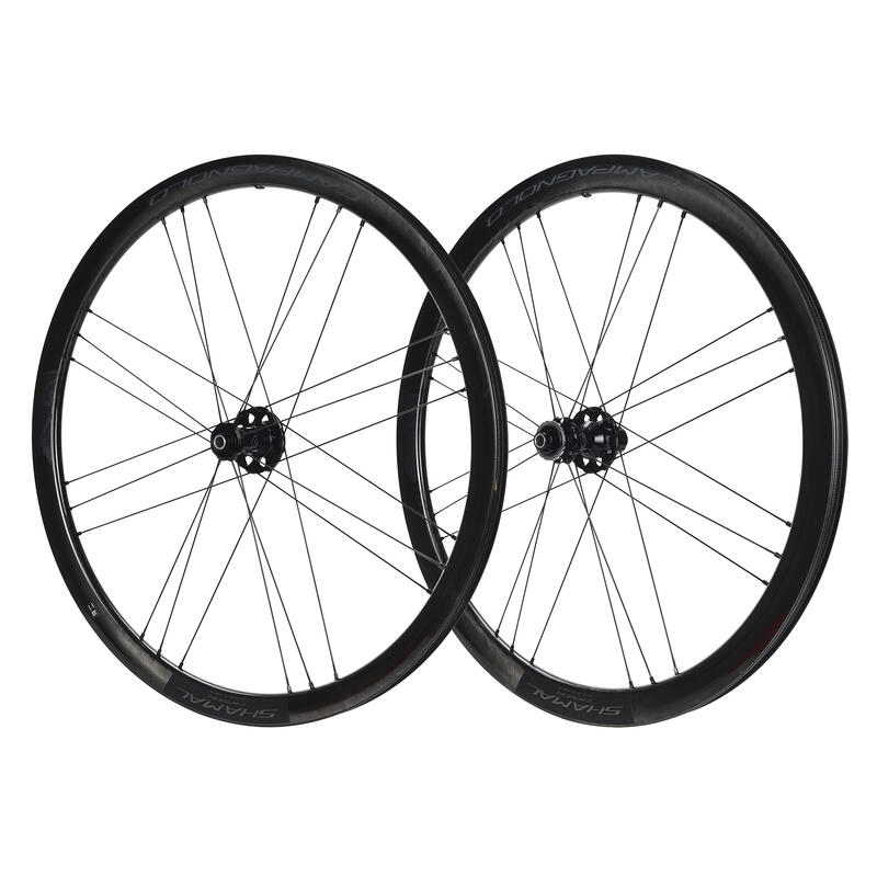 Jeu de 2 roues de vélo Campagnolo Shamal C21 2Wf Disque Tubeless Ready Shimano H