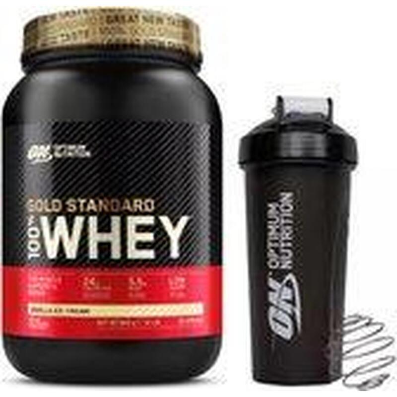 Gold Standard Whey Protein Paquet - Glace Vanille Shake Protéiné + Shaker