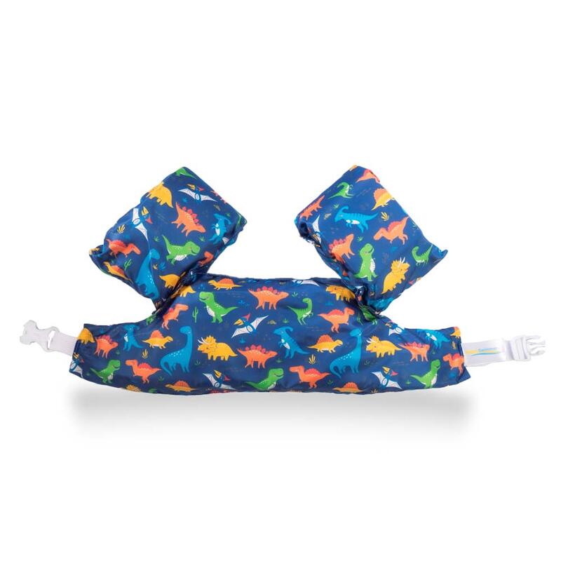 HappySwimmer® - Puddle jumper zwembandjes/zwemvest Dinosaurus print