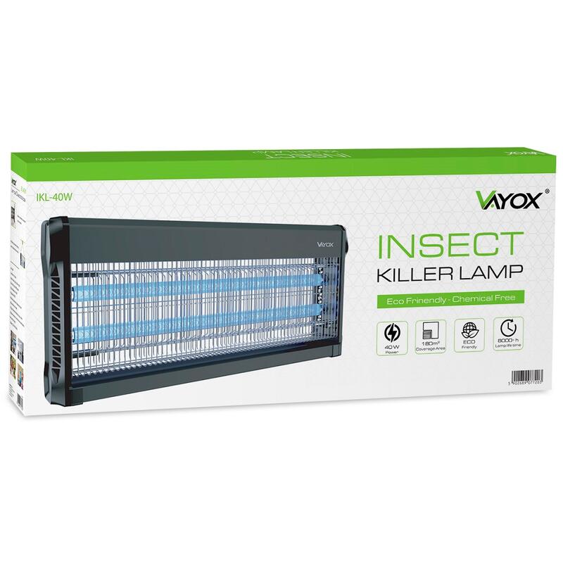 Lampe insecticide VAYOX IKL-40W pour moustiques et mouches 370m2
