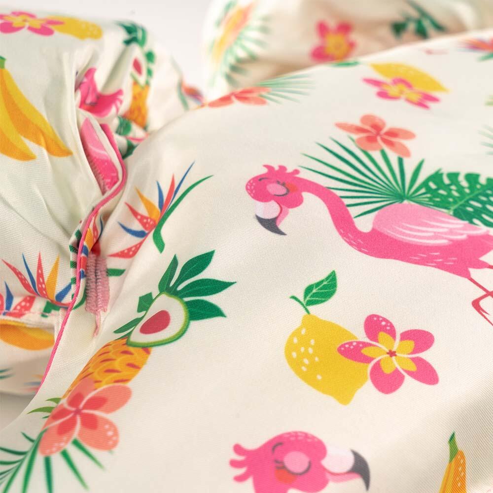 HappySwimmer® - Puddle jumper zwembandjes/zwemvest Flamingo print 3/6