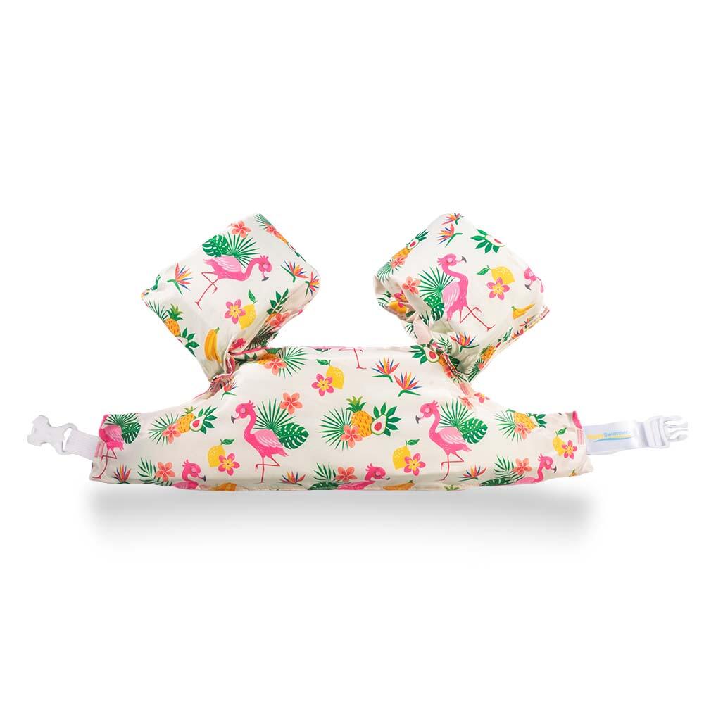 HappySwimmer® - Puddle jumper zwembandjes/zwemvest Flamingo print 2/6