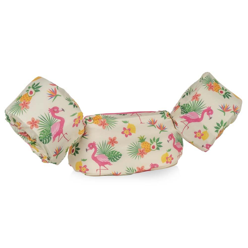 HAPPYSWIMMER HappySwimmer® - Puddle jumper zwembandjes/zwemvest Flamingo print