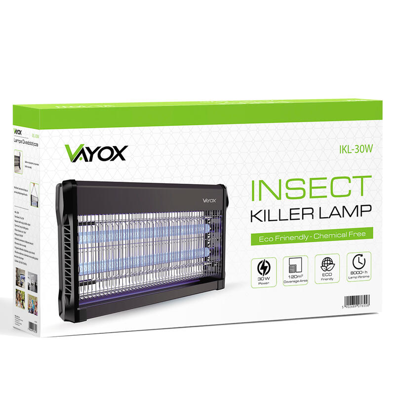 Lampe insecticide VAYOX IKL-30W pour moustiques et mouches 320m2