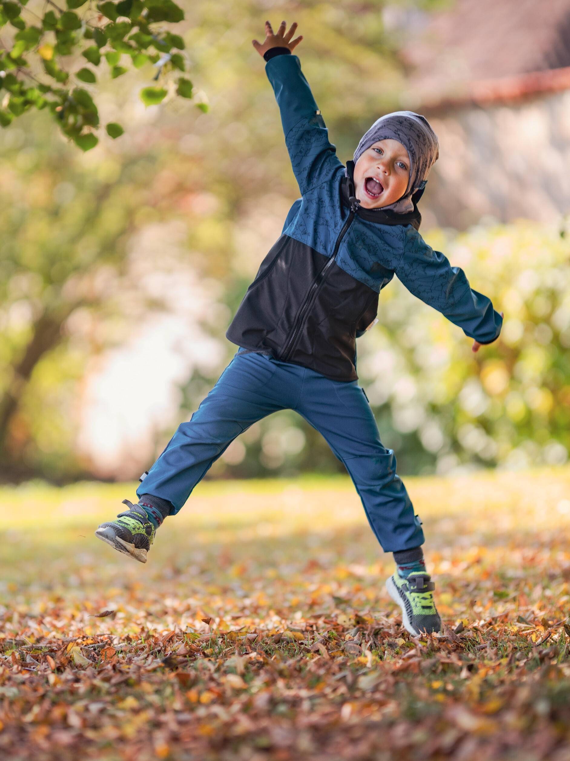 Softshell-Hose mit Fleece für Kinder Street, Kobalt 5/7