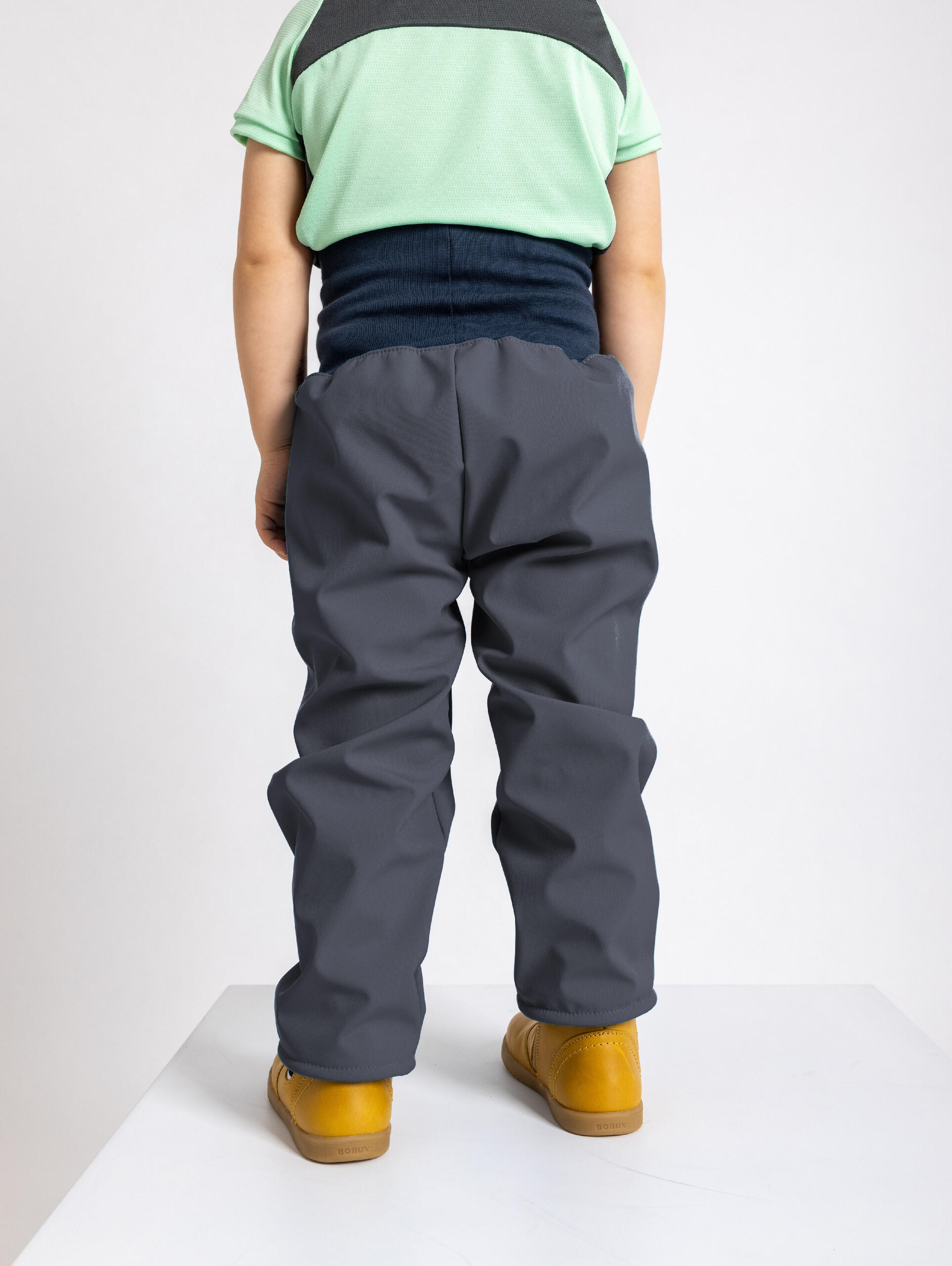 Softshell-Hose mit Fleece für Kleinkinder Basic, D. Grau 4/7