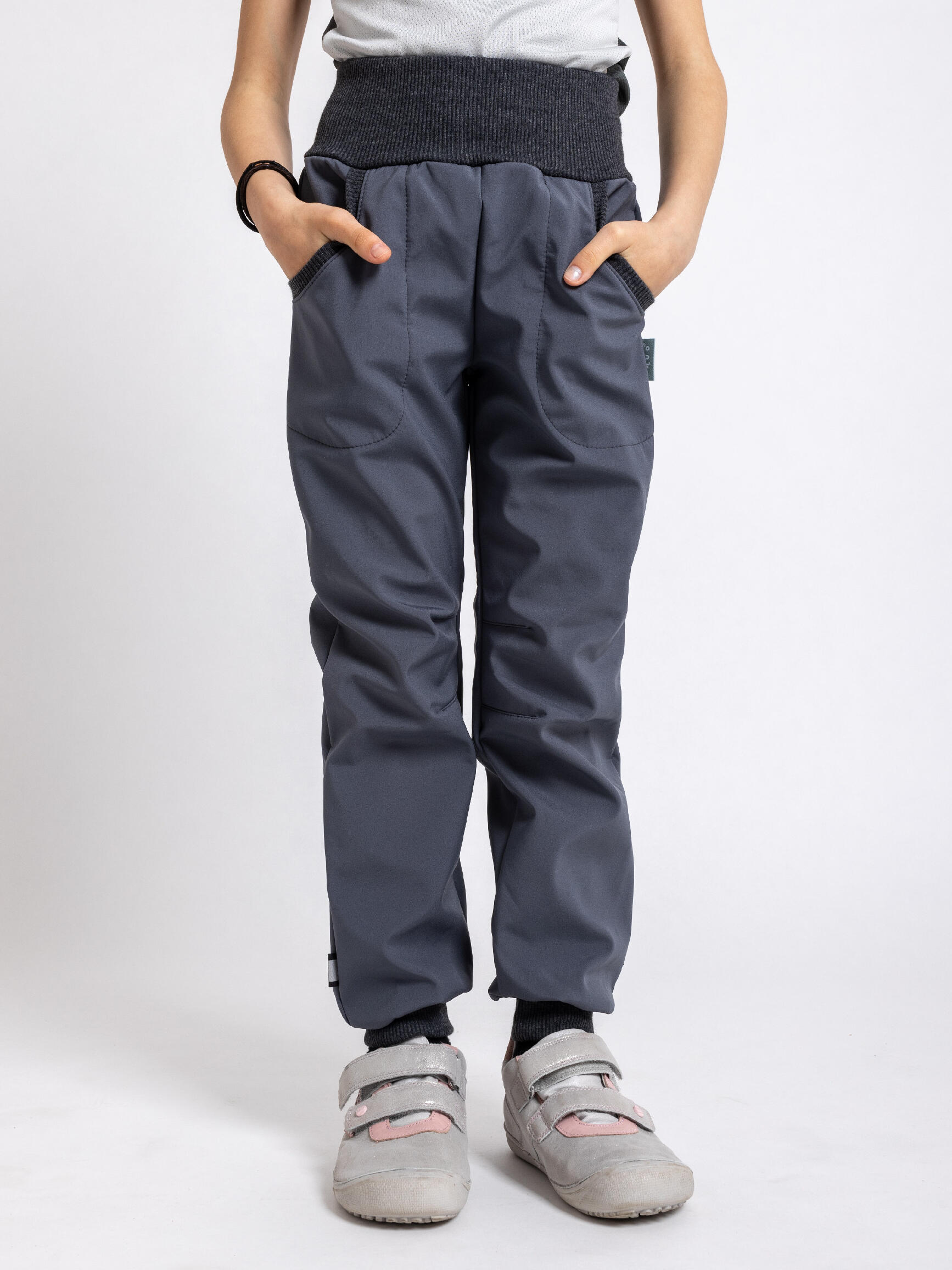 Softshell-Hose mit Fleece für Kinder Street, D. Grau 2/6