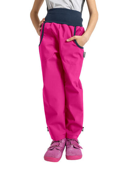 Softshell-Hose mit Fleece für Kinder Basic, Fuchsia