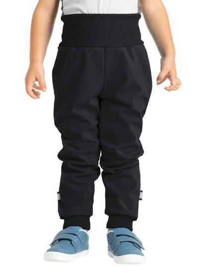 Softshell-Hose mit Fleece für Kleinkinder Street, Schwarz