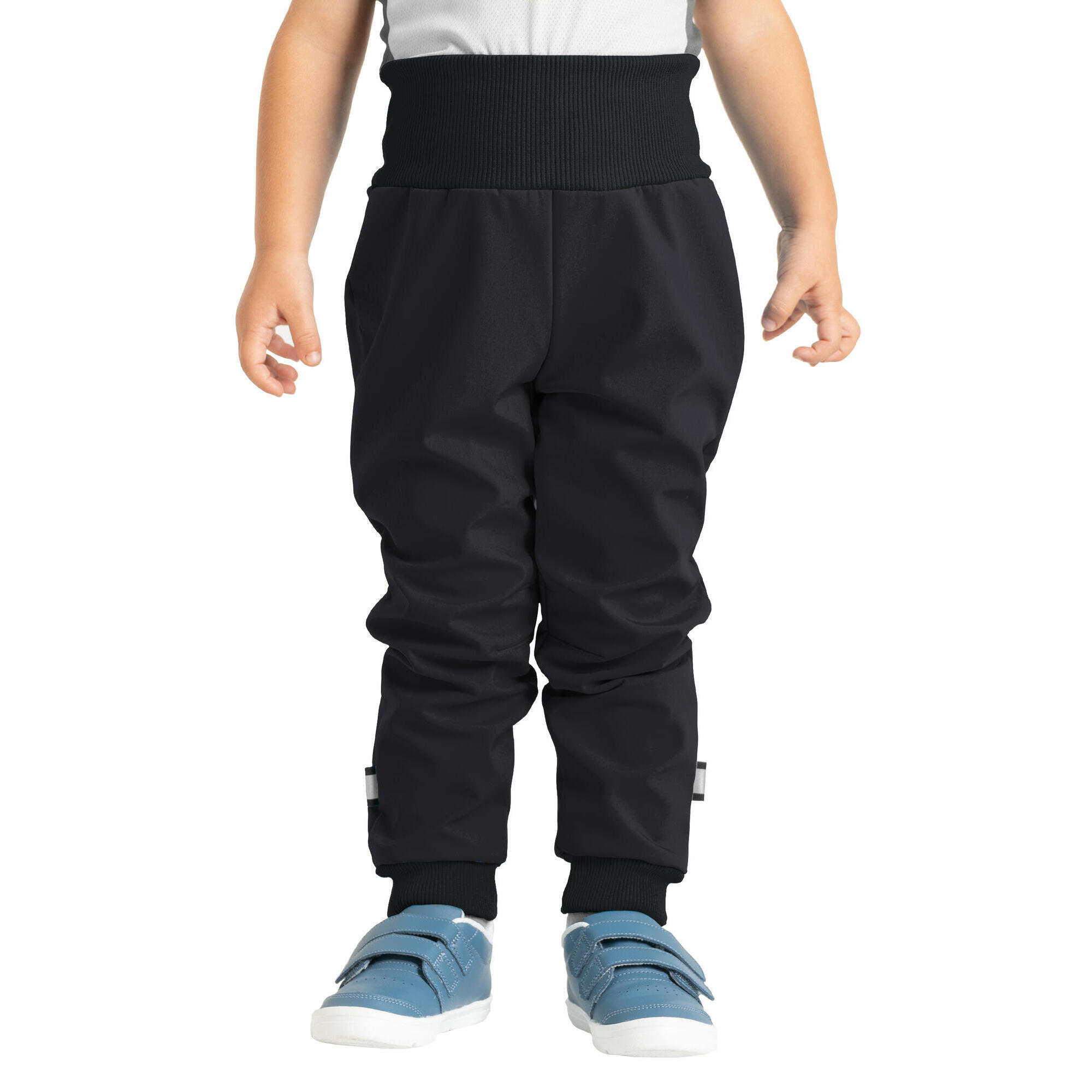 UNUO Batolecí softshellové kalhoty s fleecem Street, Černá