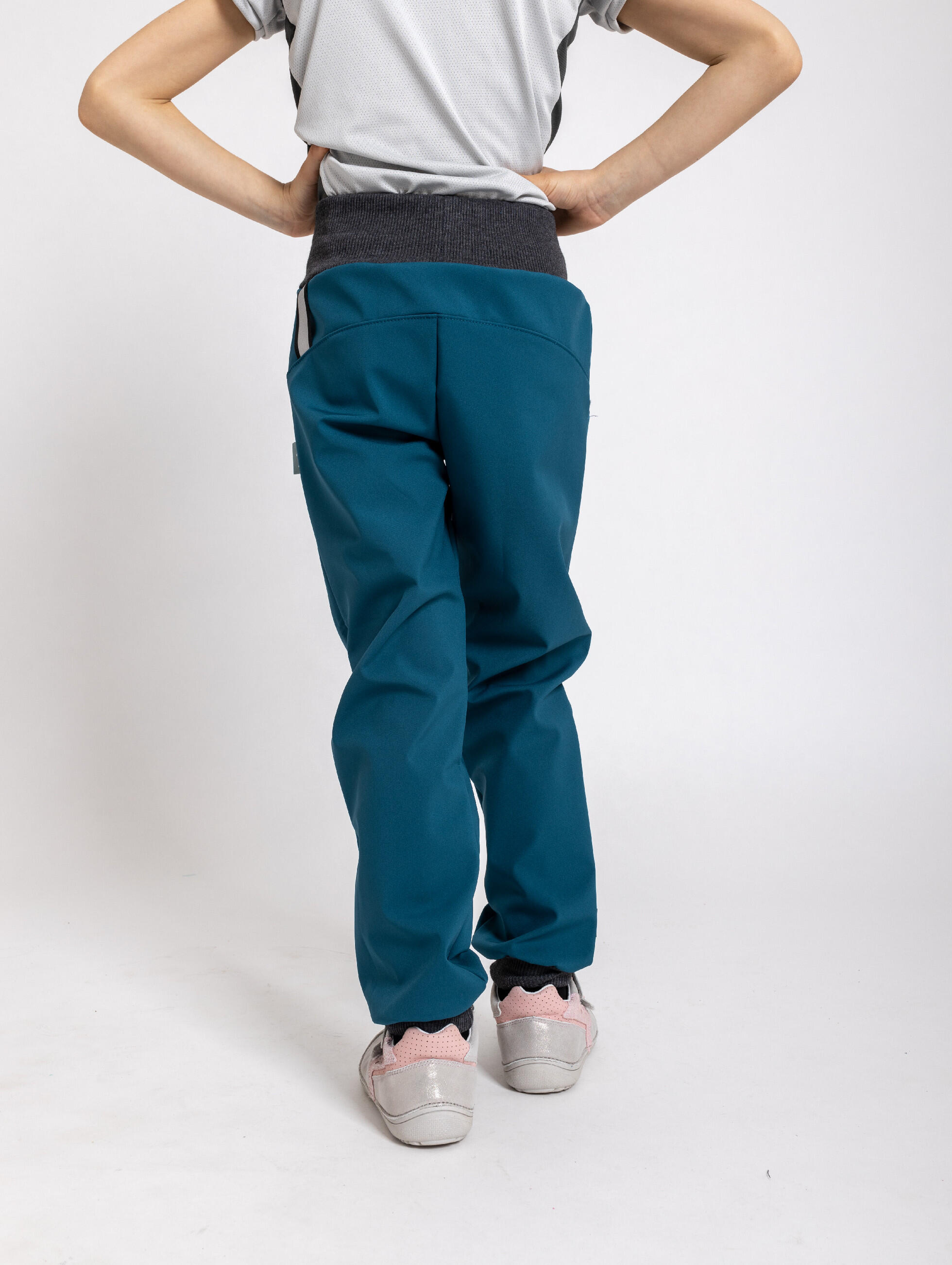 Softshell-Hose mit Fleece für Kinder Street, Kobalt 4/7