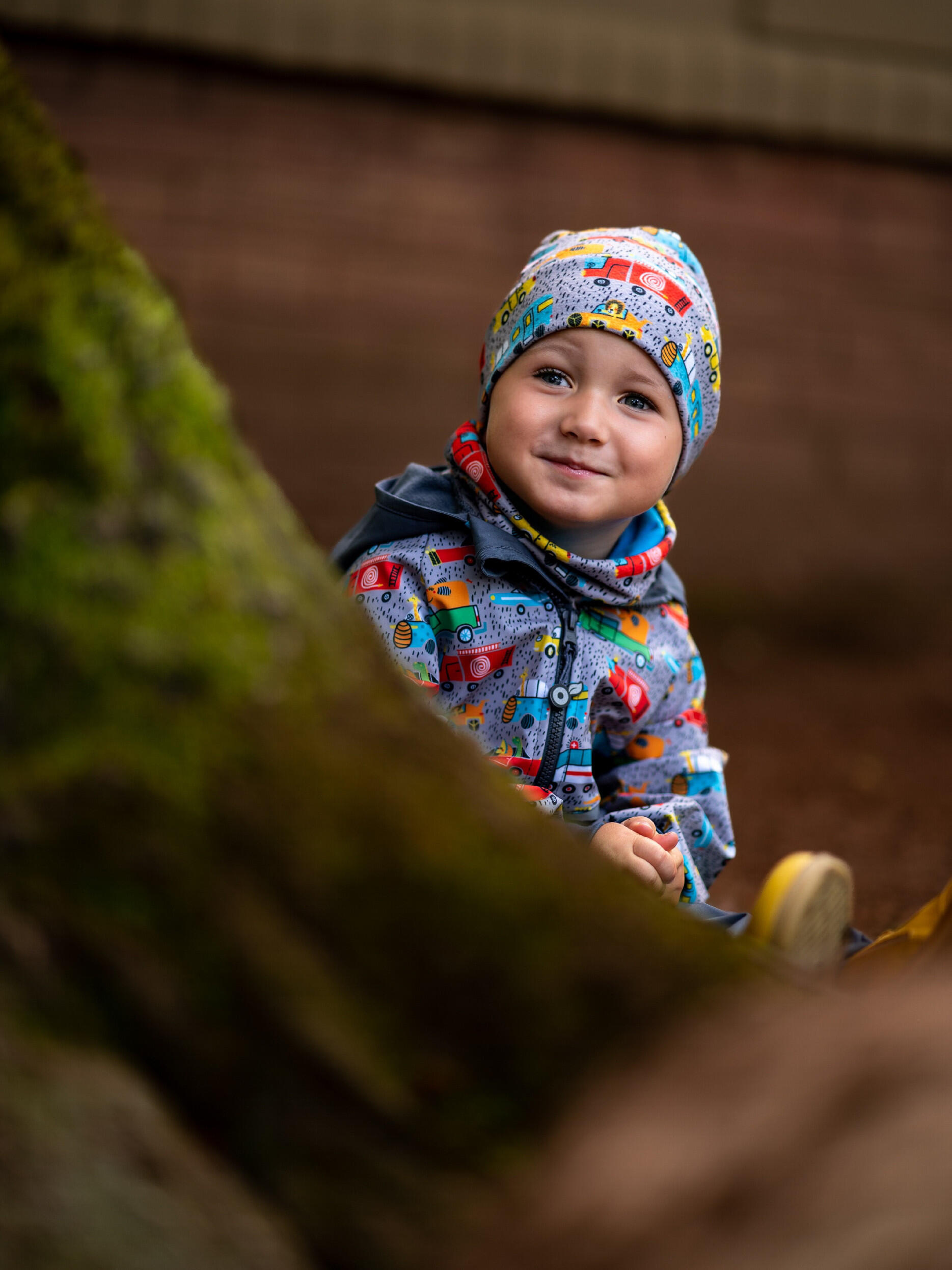 Softshell-Hose mit Fleece für Kleinkinder Basic, D. Grau 6/7