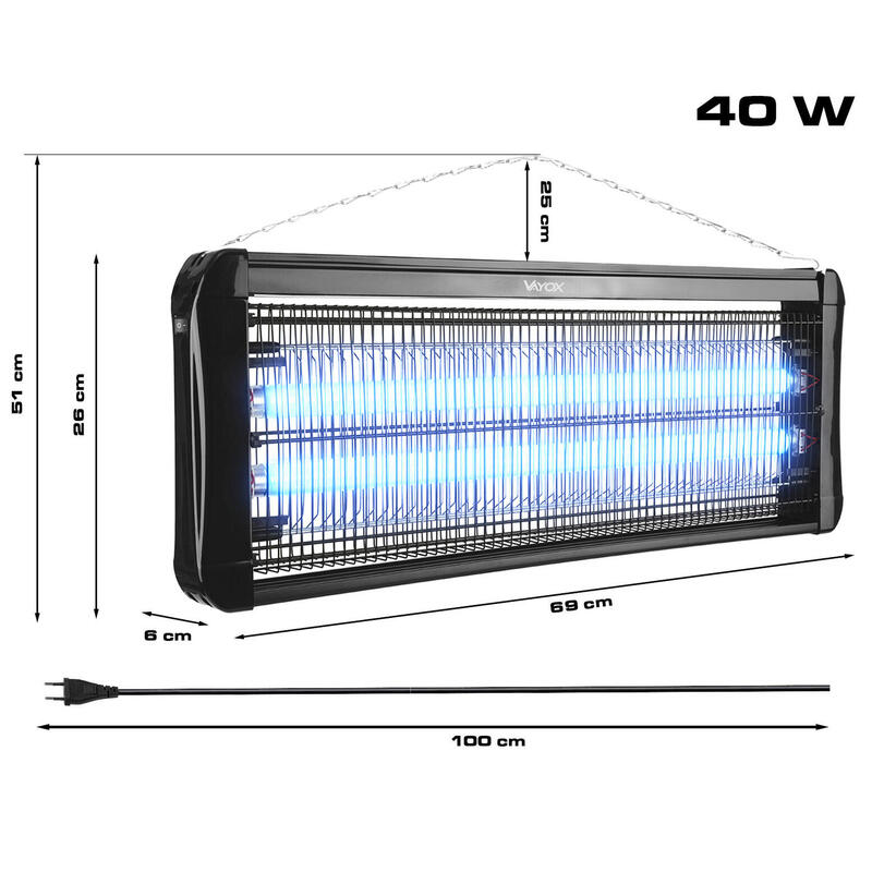 Lampa anti tantari IK-40W 300m2