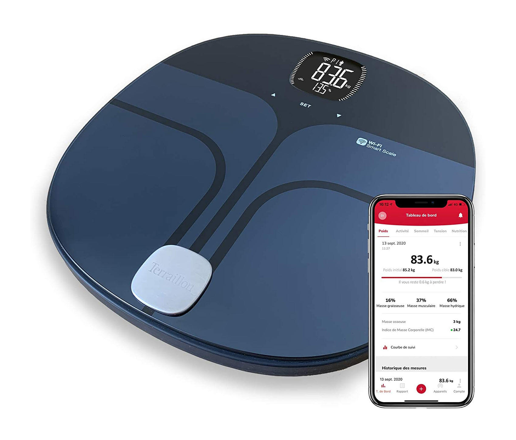 TERRAILLON Terraillon Master Coach Wi-Fi Connected Scale