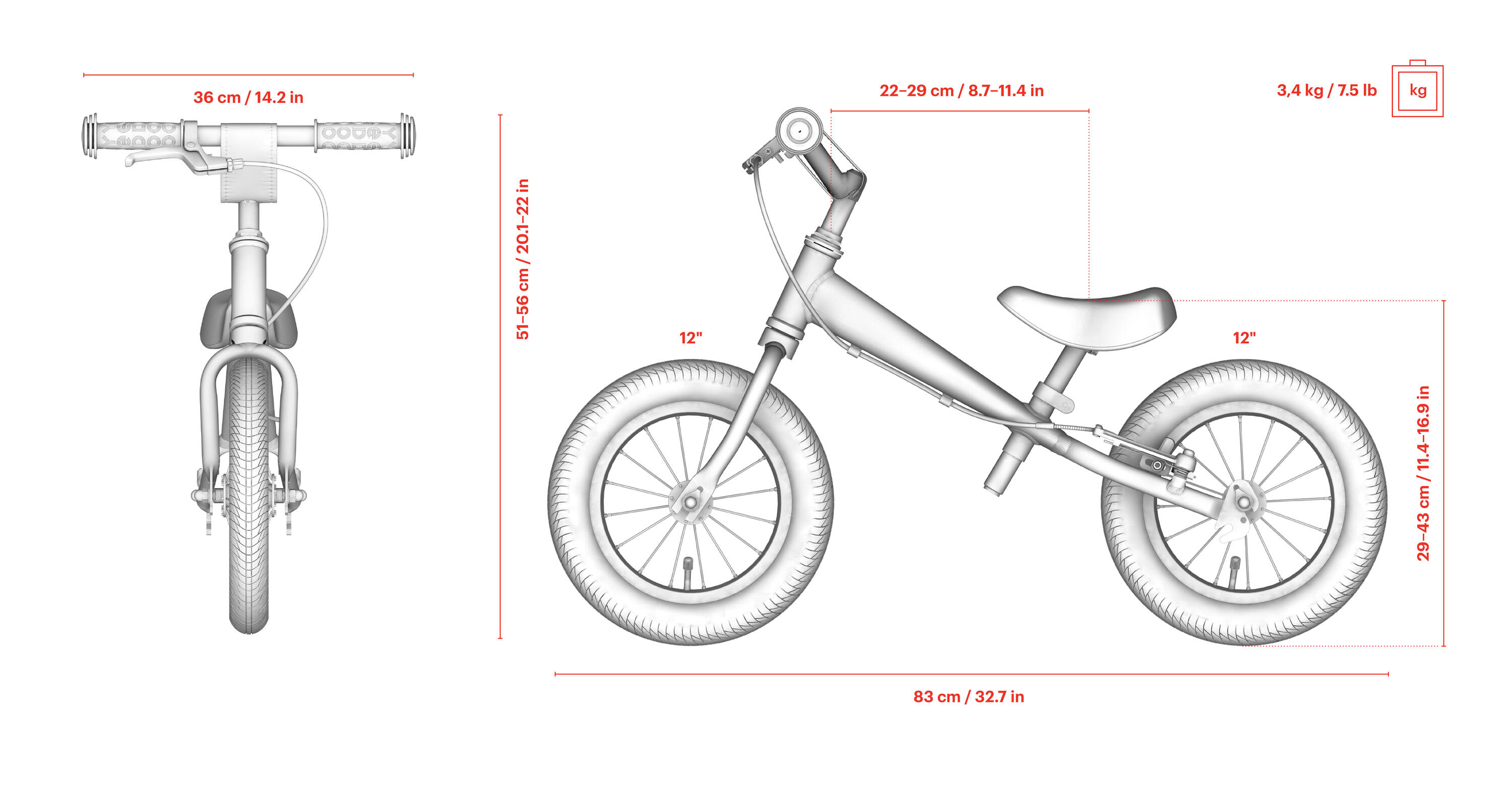 Bicicletta senza pedali Yedoo YooToo 2/7