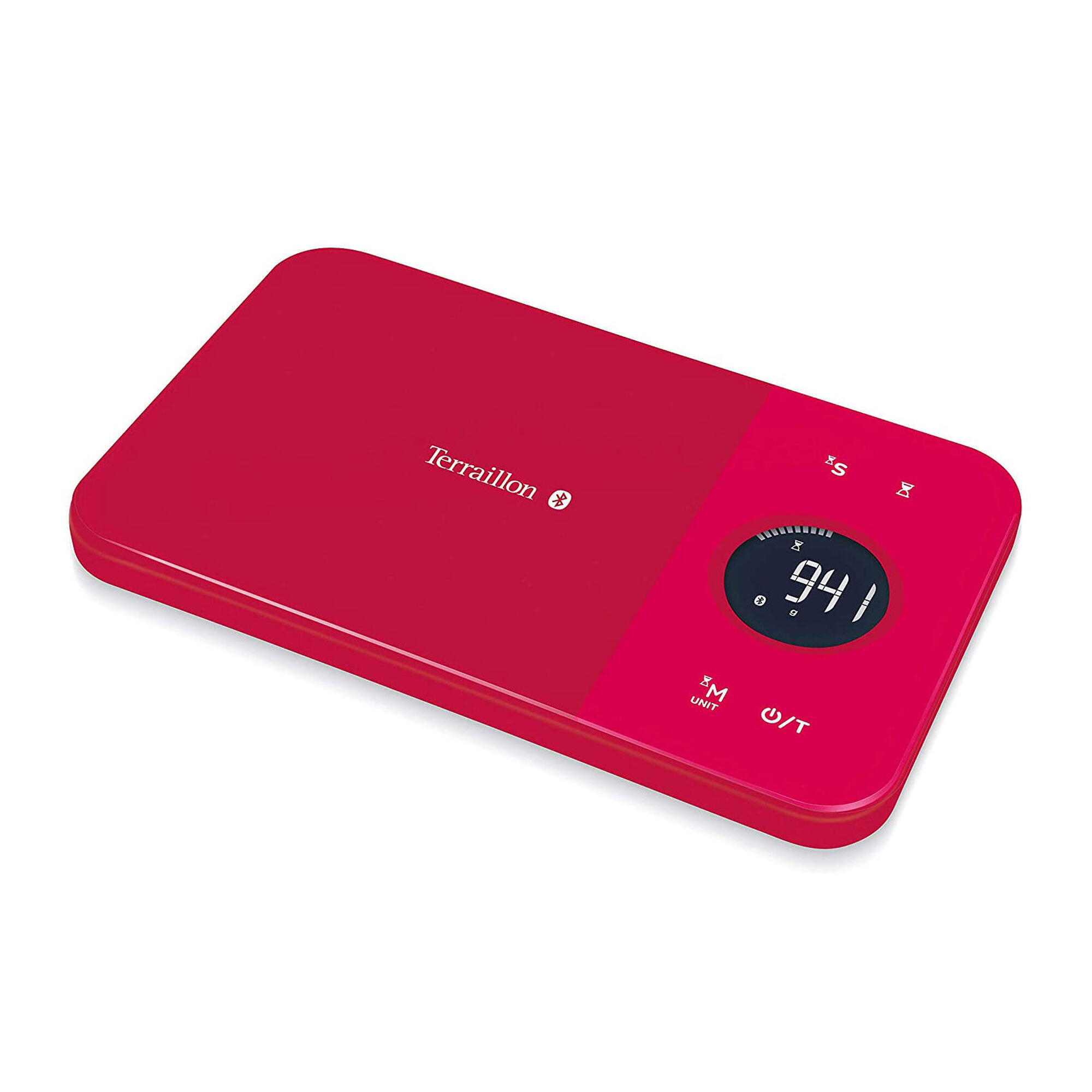 Terraillon - Balance De Cuisine Connectée - Pour Un Suivie Précis De Sa Nutrition Sportive - Balance - Rouge - Taille Unique - Decathlon
